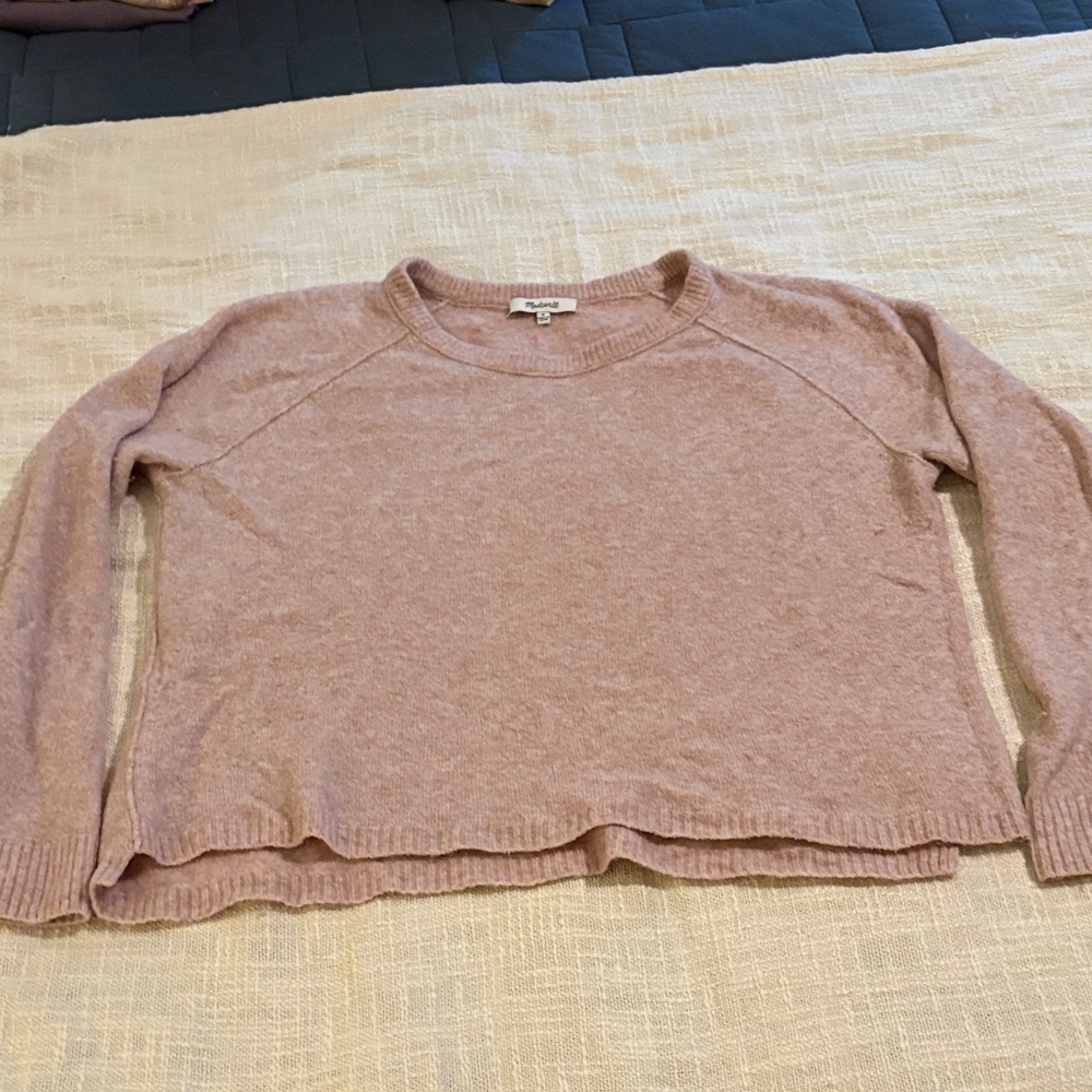 Madewell Dusty Rose Crewneck Sweater
